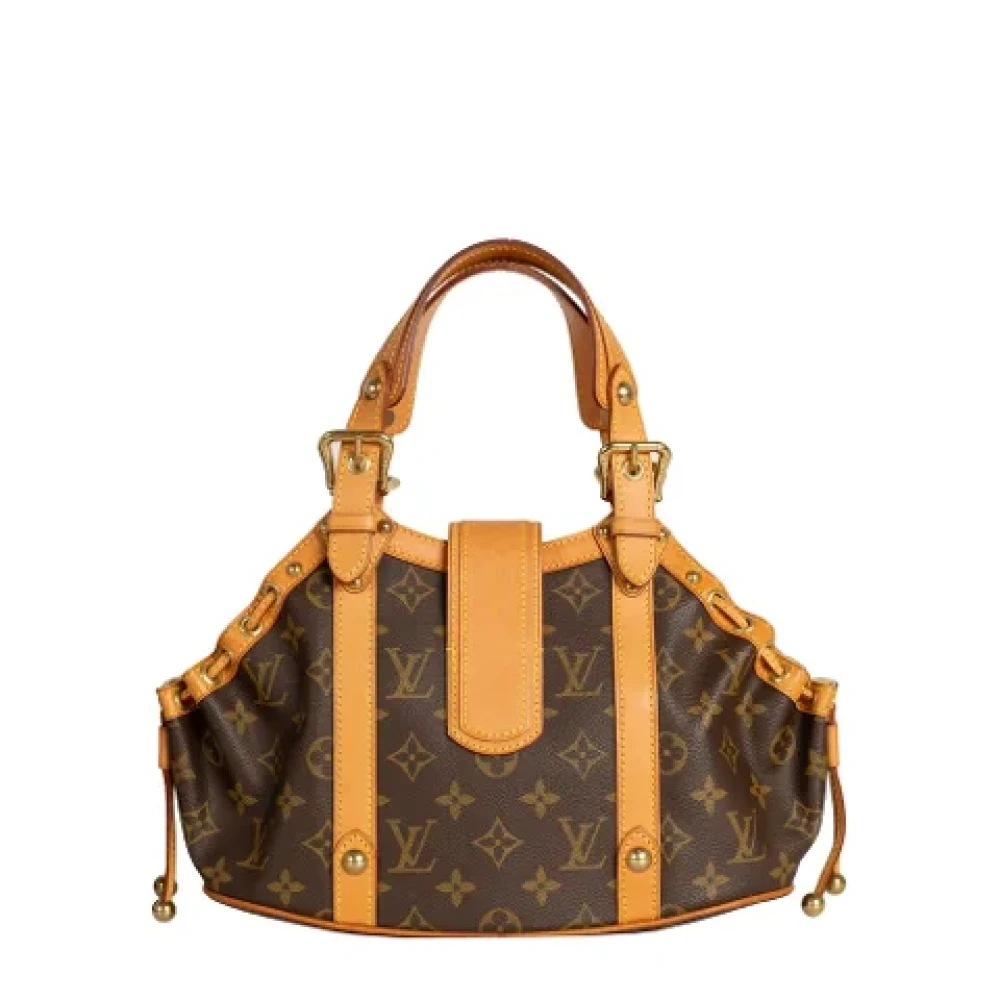 Louis Vuitton Vintage Pre-owned Suede handbags Brown Dames