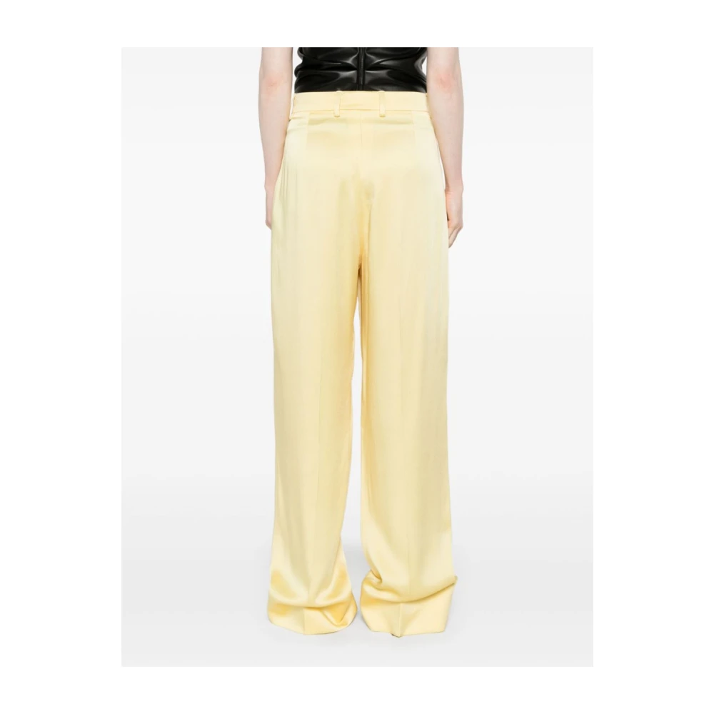 Stella Mccartney Gele Wijde Broek voor Vrouwen Yellow Dames