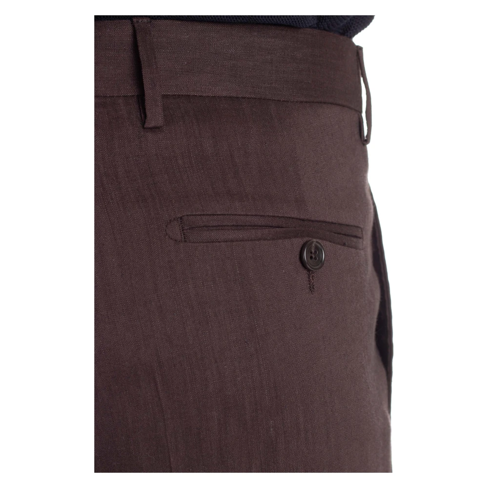 Tagliatore Bruine Jurk met Revers Kraag Brown Heren