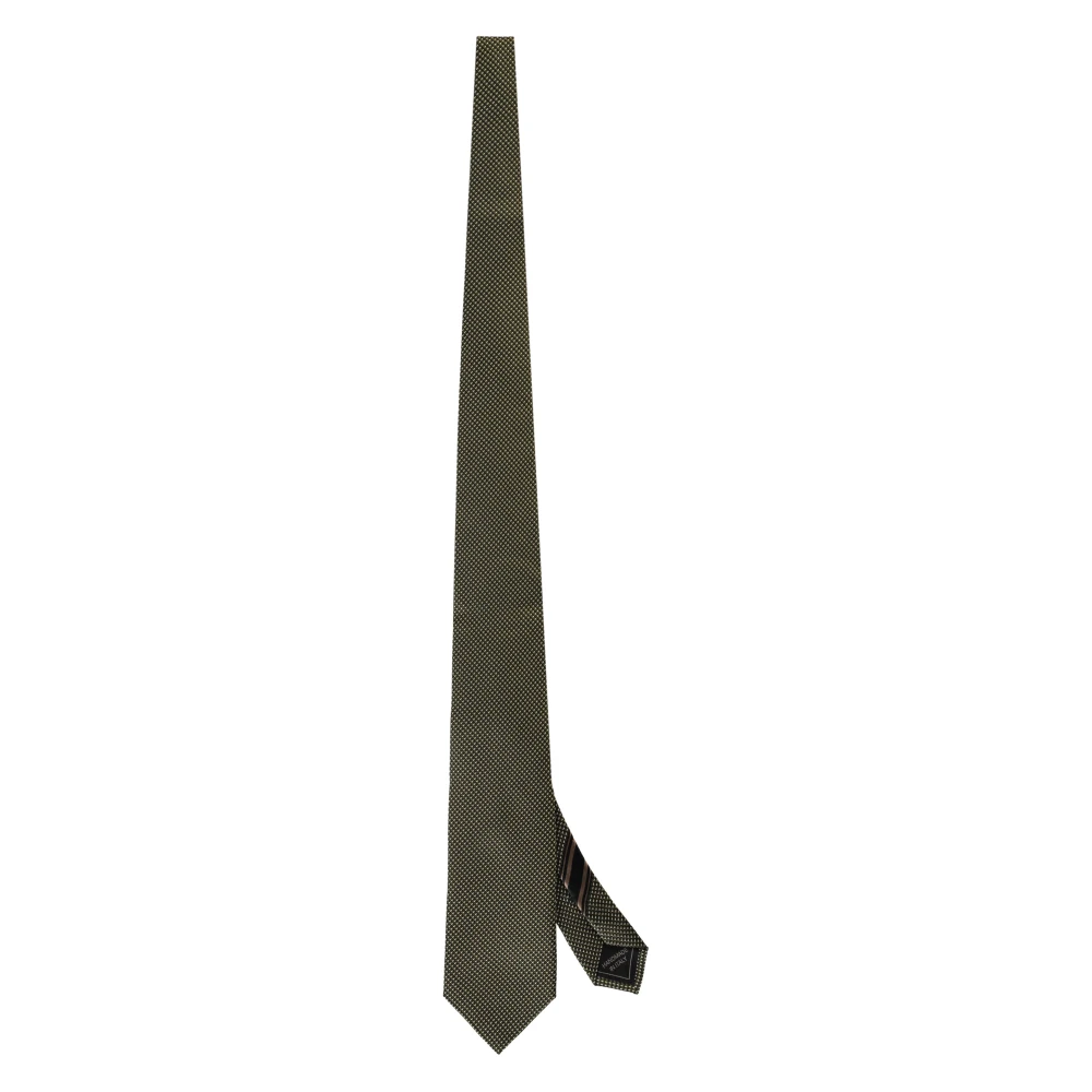 Brioni Elegante Zijden Stropdas met Jacquard Motief Multicolor Heren