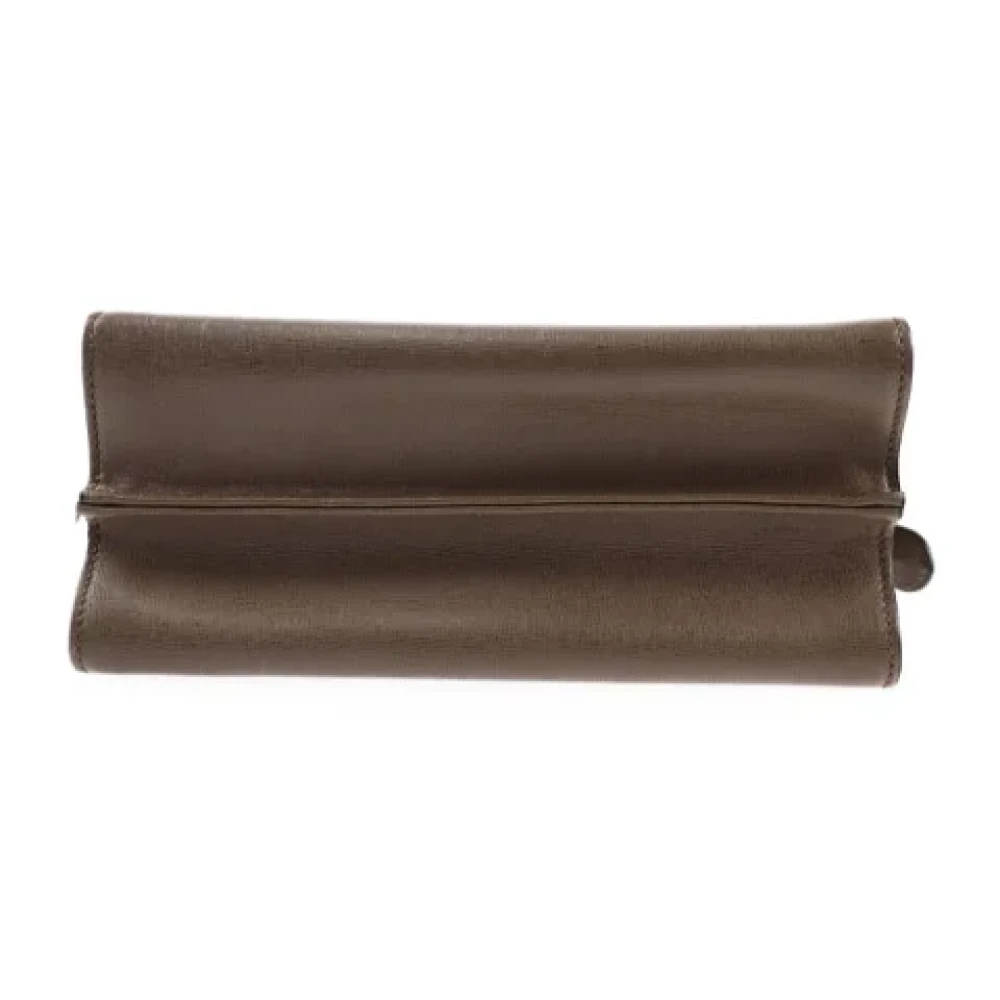 Fendi Vintage Pre-owned Leather handbags Brown Dames