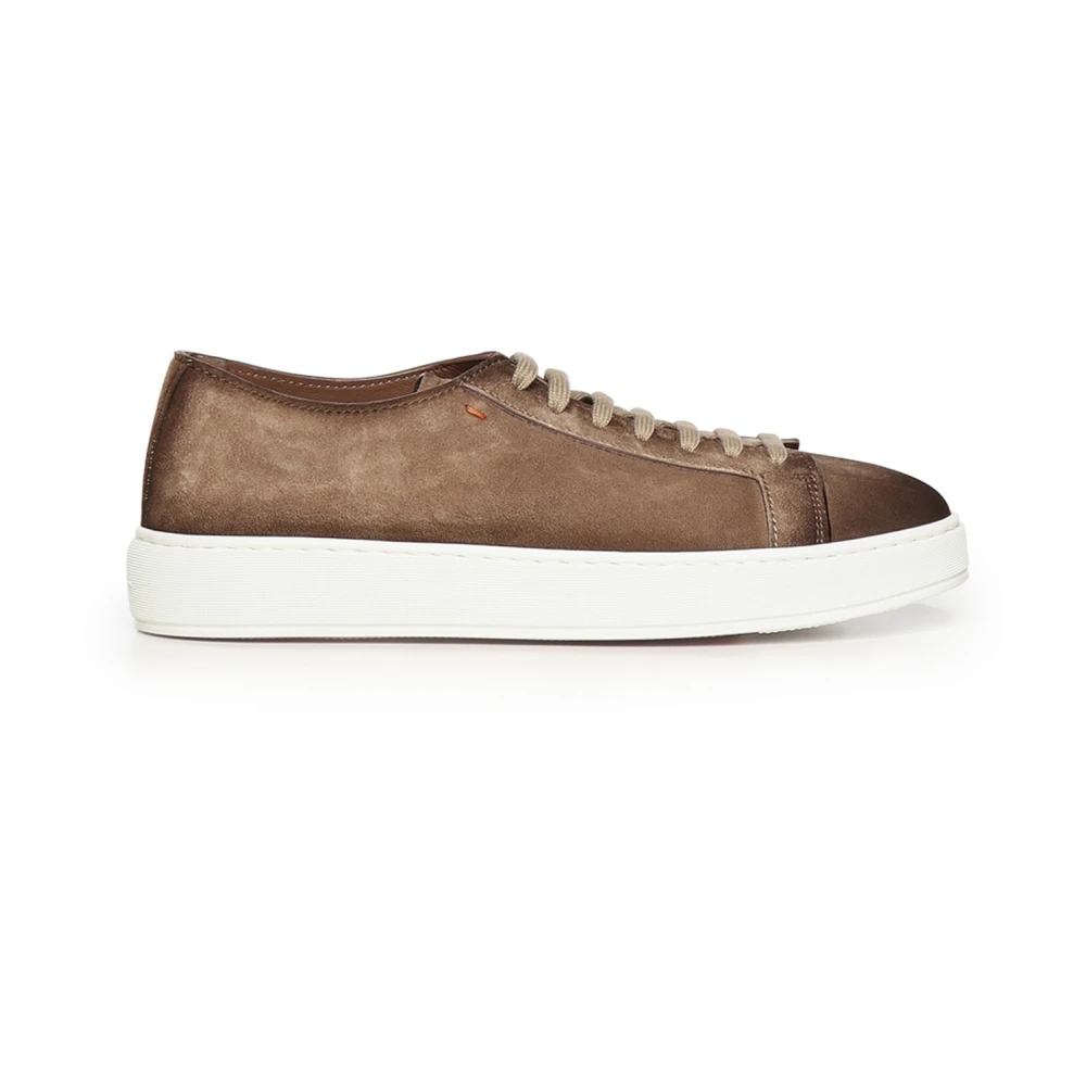 Santoni Men's Brown Trainers - Sneakers - 8 Uk - Shoes