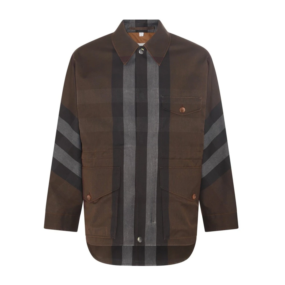 Burberry Parka Jas Donker Berken Bruin Brown Dames