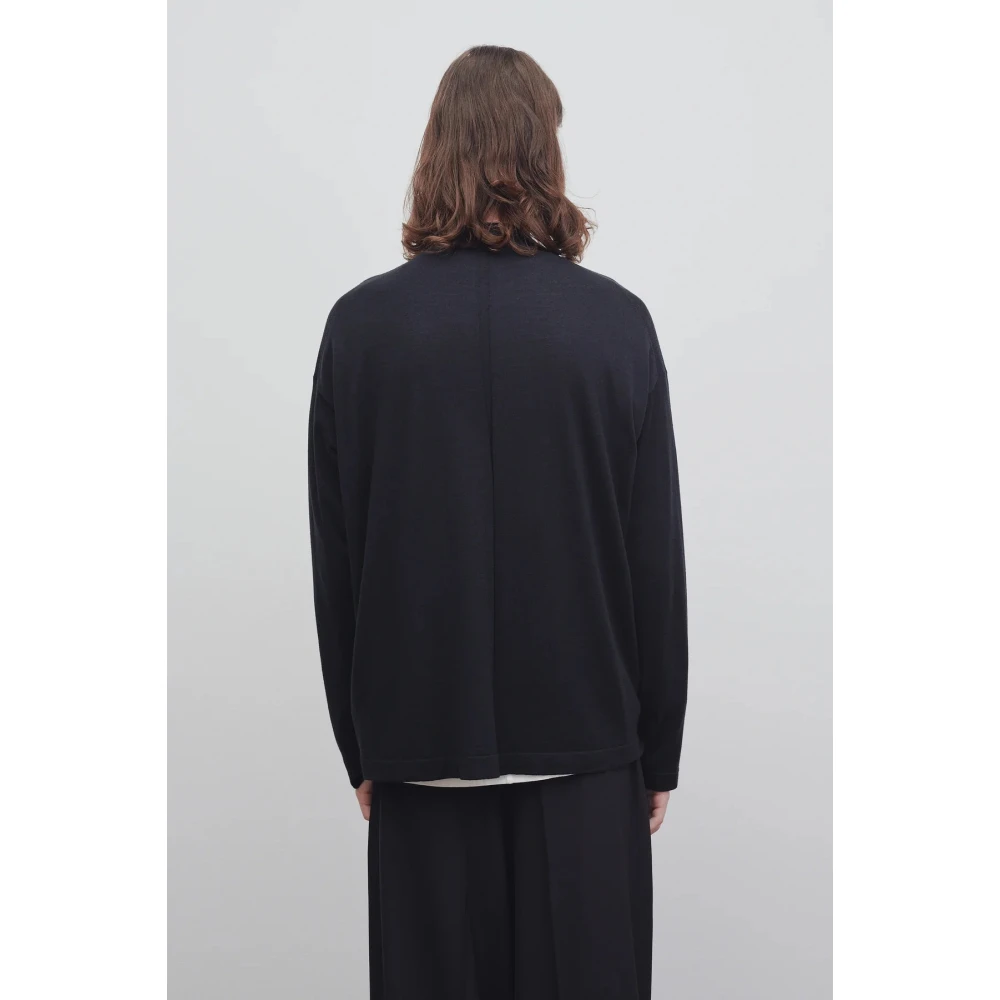 The Row Lange Mouw Mock Neck Coltrui Black Heren