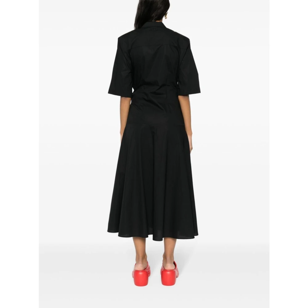 Msgm Zwarte Elegante Jurk voor Vrouwen Black Dames