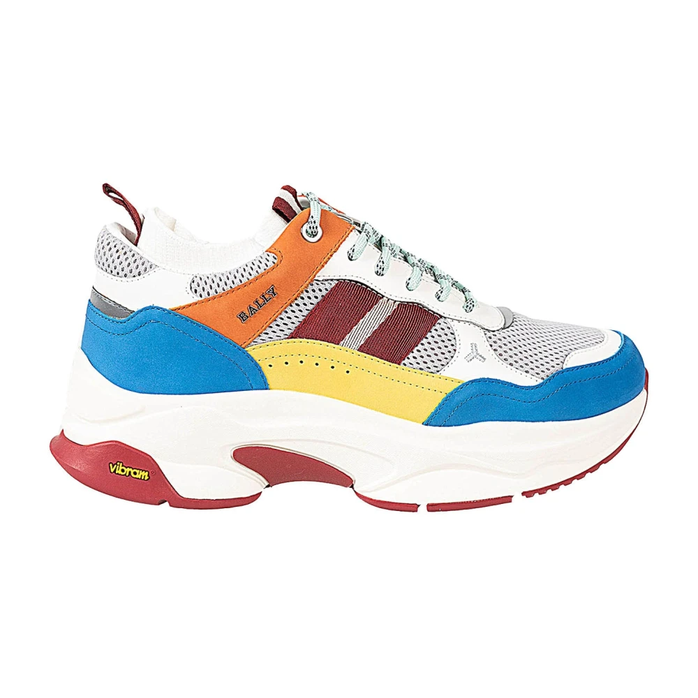 Bally Sneakers met veters en ronde neus Heren Schoenen Wit