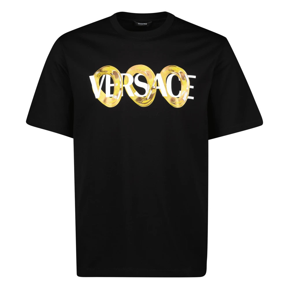Versace Maxi Chain T-shirt Lente-Zomer 2025 Collectie Black Heren