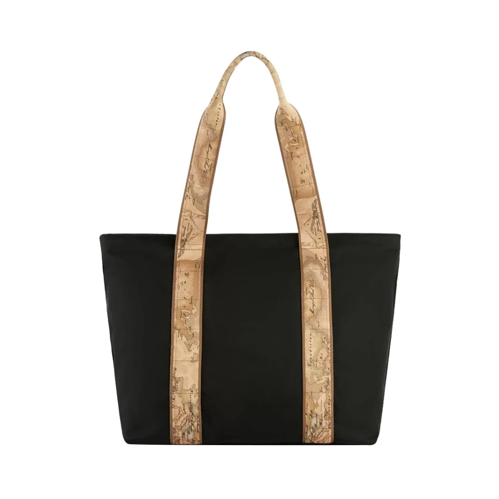 Alviero Martini 1a Classe Elegante Zwarte Shopper Tas Black Dames