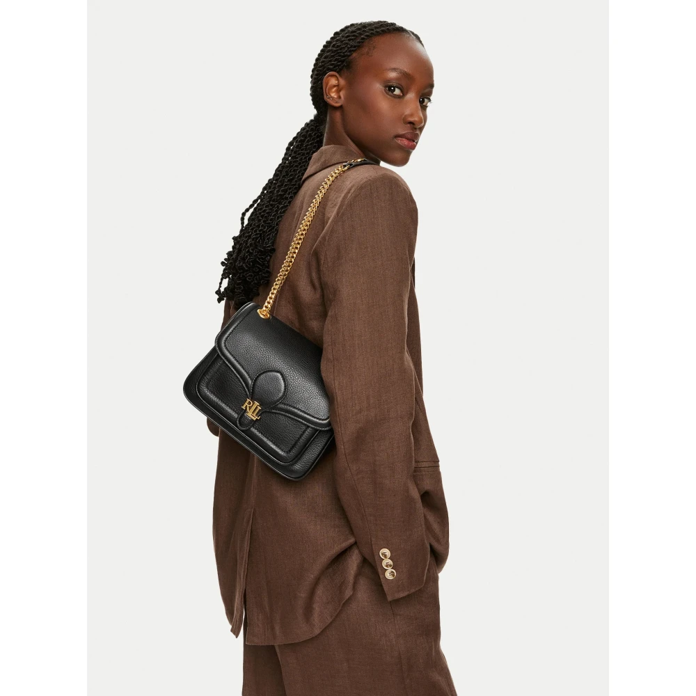 Ralph Lauren Bradley SM Schoudertas Klein Black Dames