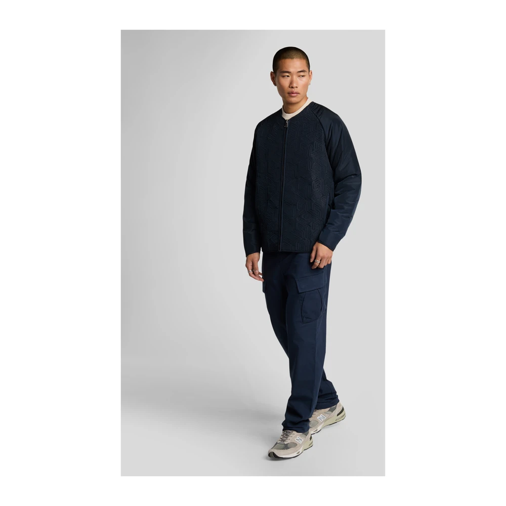 Lyle & Scott Broek van katoen met stretch Ripstop broek Blue Heren