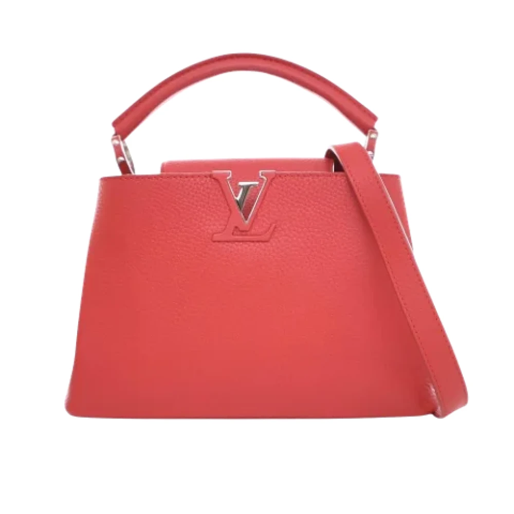 Louis Vuitton Vintage Pre-owned Leather handbags Red Dames