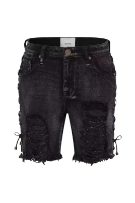 Ombre effekt dam denim shorts
