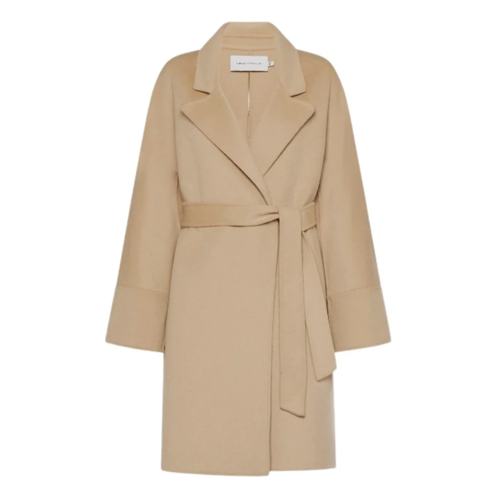 Simona Corsellini Elegante Jas Gewaad Stijl A24Cpcpv02 Brown Dames