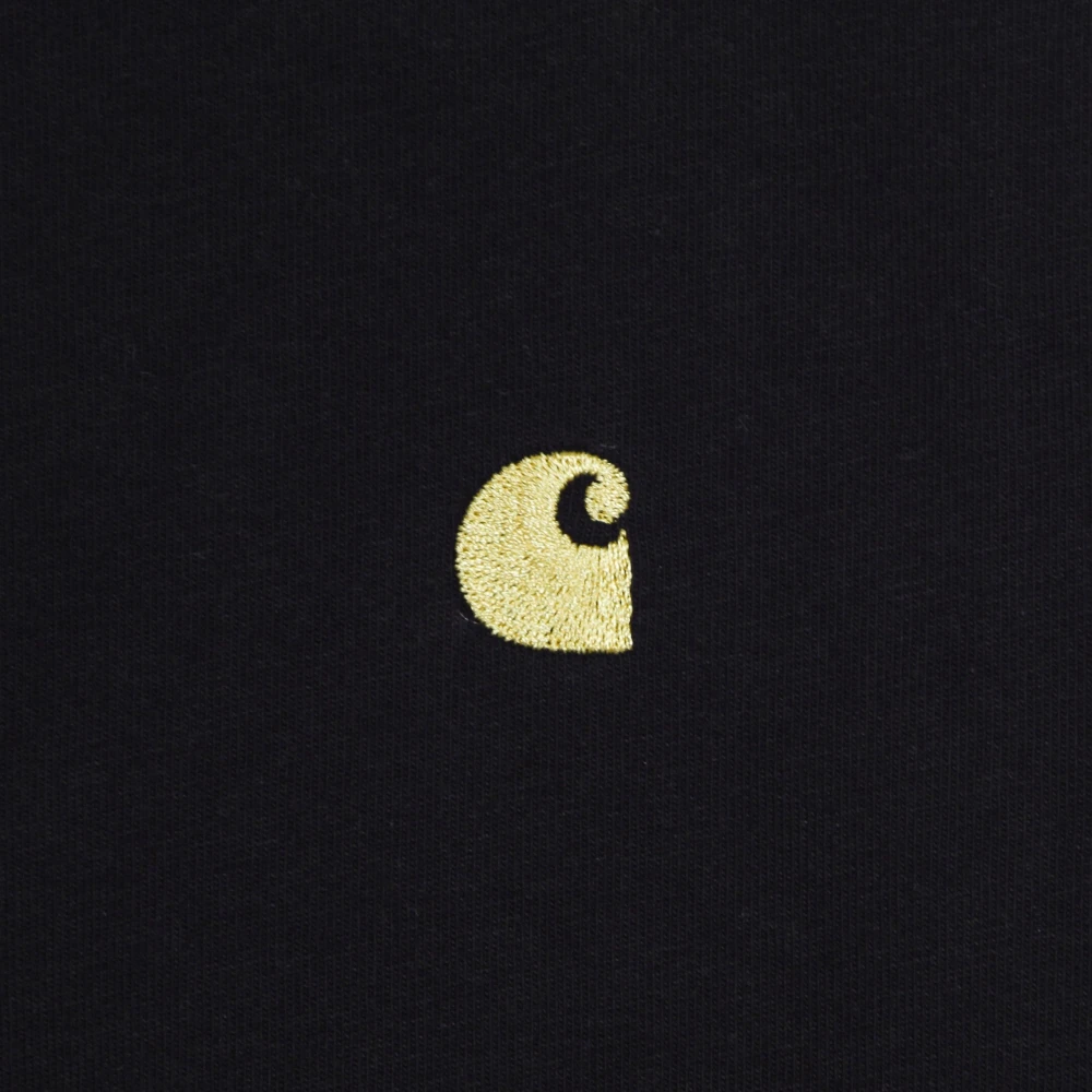 Carhartt WIP Chase Longsleeve T-shirt Zwart goud Black Heren