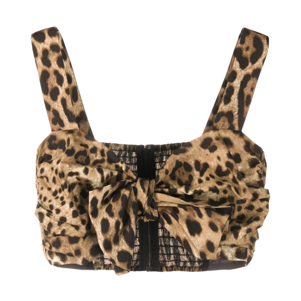 Dolce & Gabbana Brown Top - Female - Sleeveless Tops - Xs - Tops