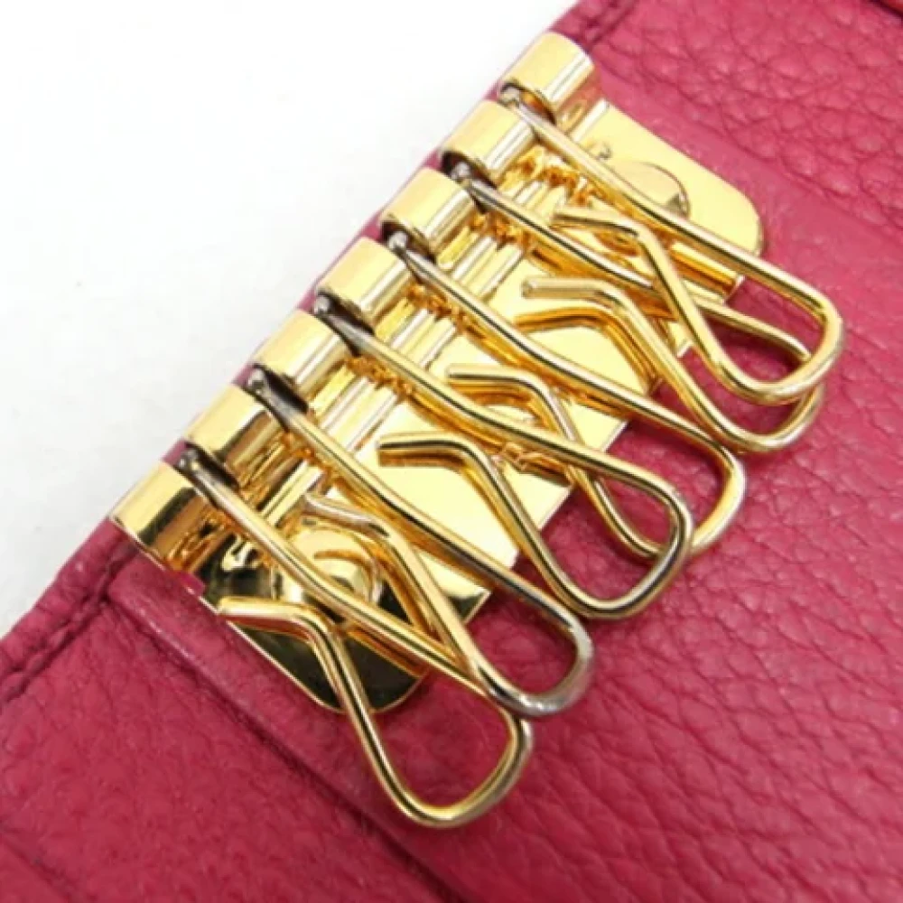 Prada Vintage Pre-owned Leather key-holders Pink Dames