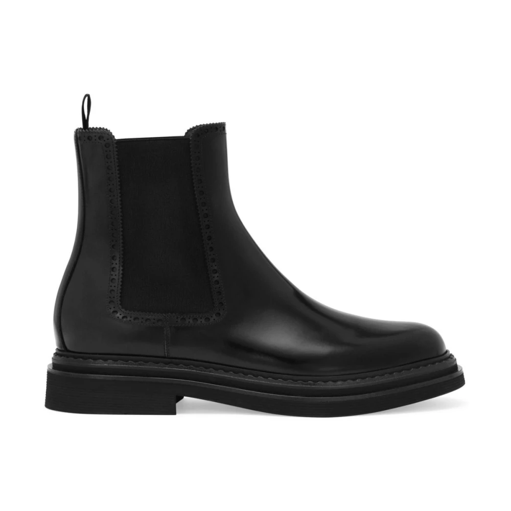 Dolce & Gabbana Men's Black Day Classic Chelsea Boots - Chelsea Boots - 7 Uk - Shoes