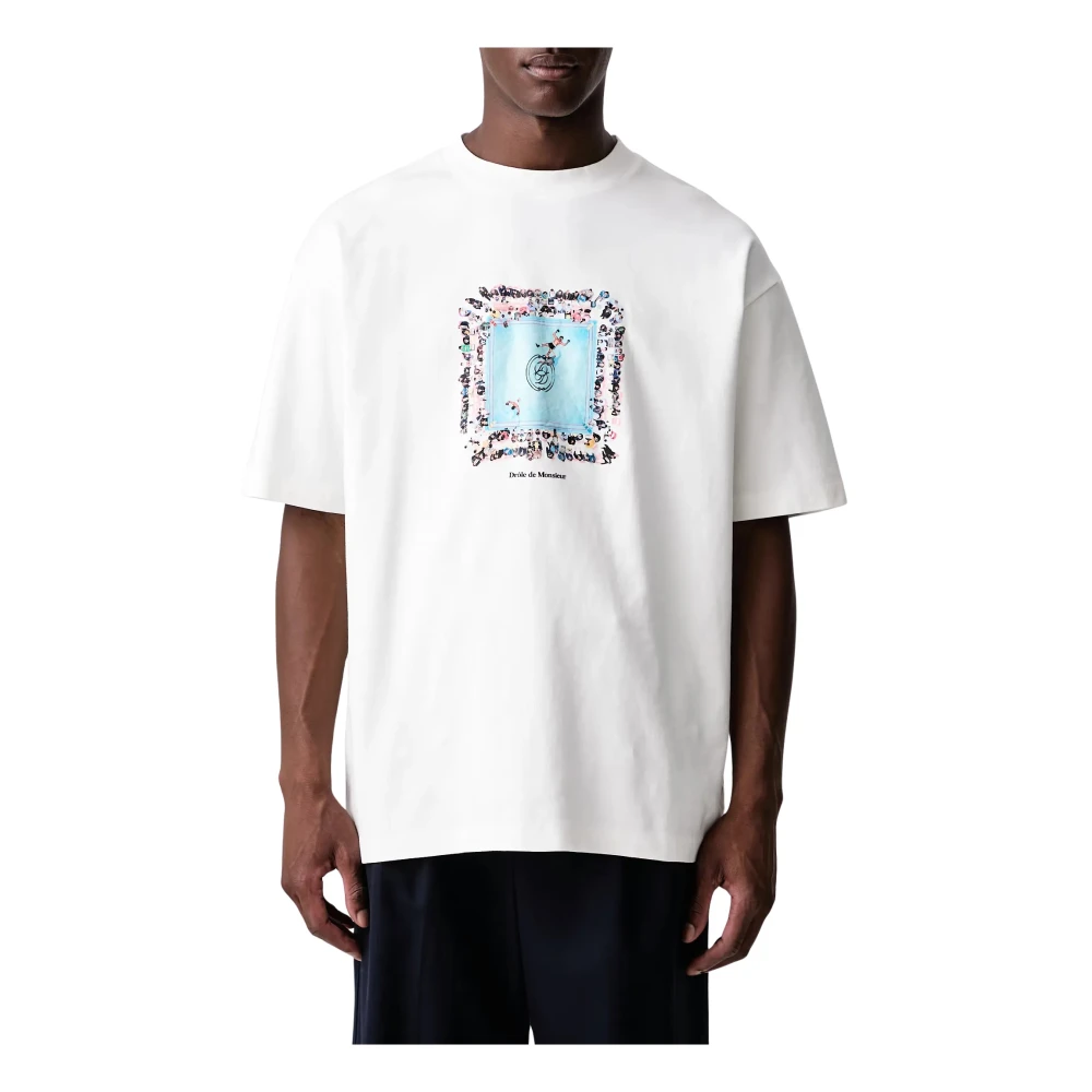 Drole De Monsieur Uomo Bianco Top, S, New,