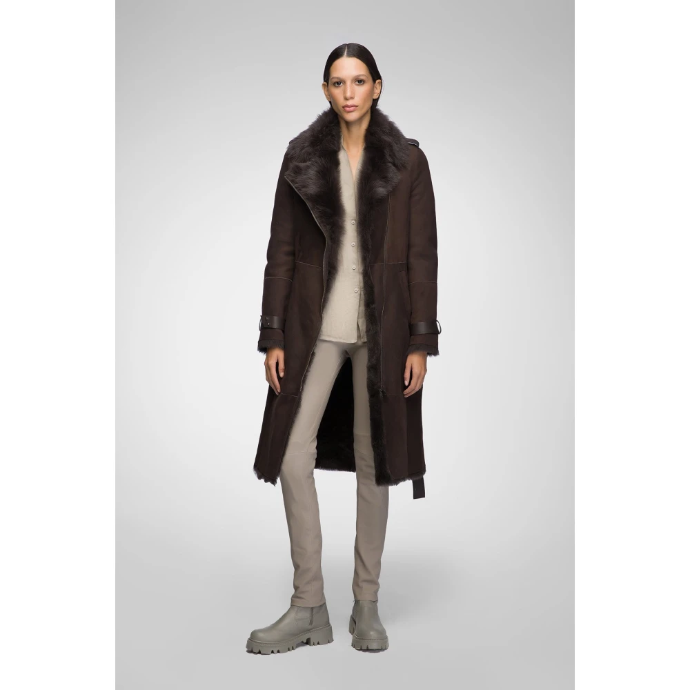 Vespucci by VSP Harmony Bruine Shearling Jas Brown Dames