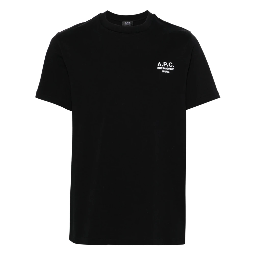 A.p.c. Katoenen T-shirt met Designerscode Black Heren