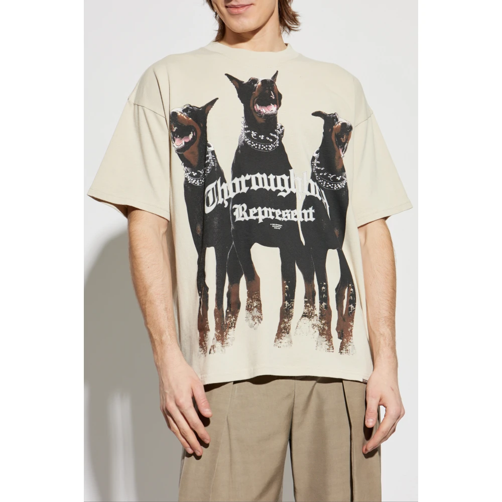 Represent Thoroughbred T-shirt Beige Heren