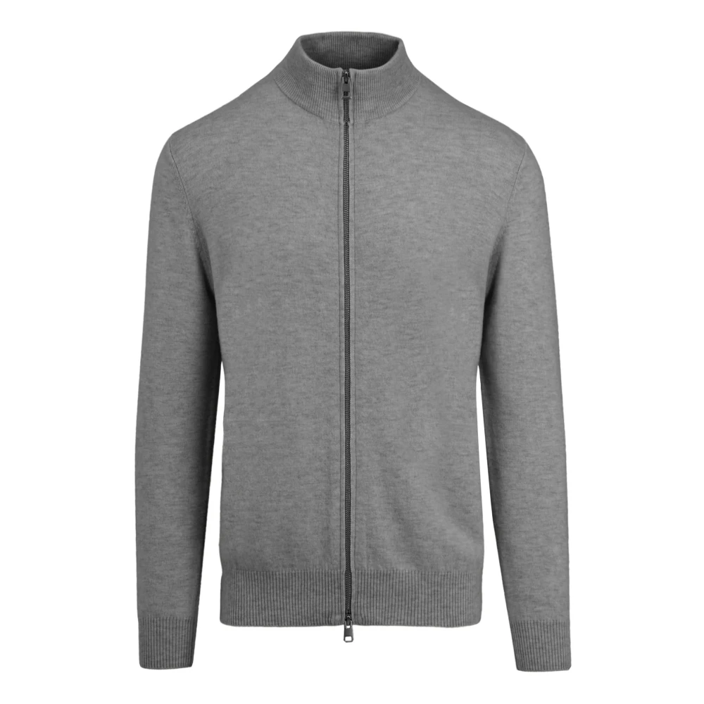 Bomboogie Hombre Gris - Suéter De Merino Con Cremallera Y Cuello Alto - Knitwear - Xl