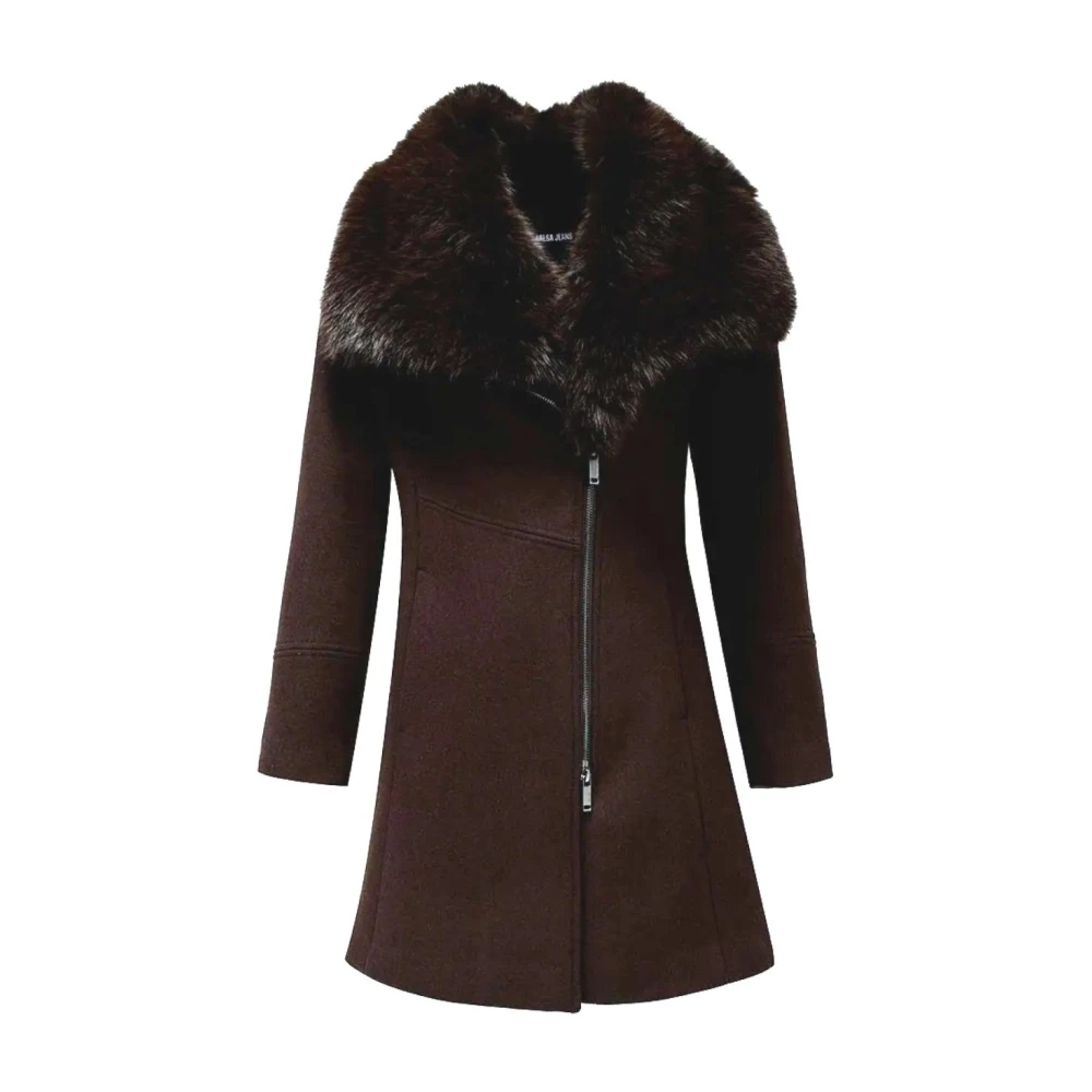 Salsa Women's Brown Single-Breasted Coat