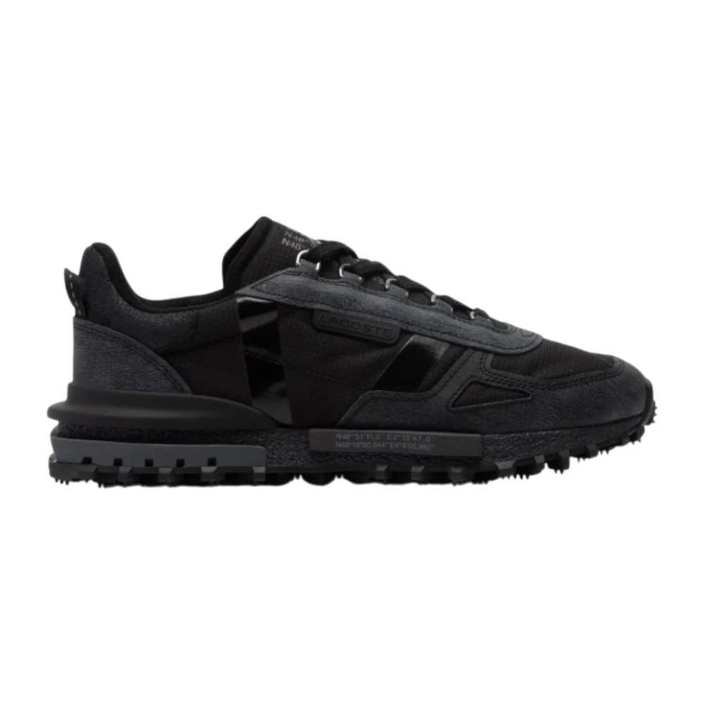 Lacoste Uomo Nero - Sneakers Elite Active In Mesh E Pelle - Shoes - 42 Eu
