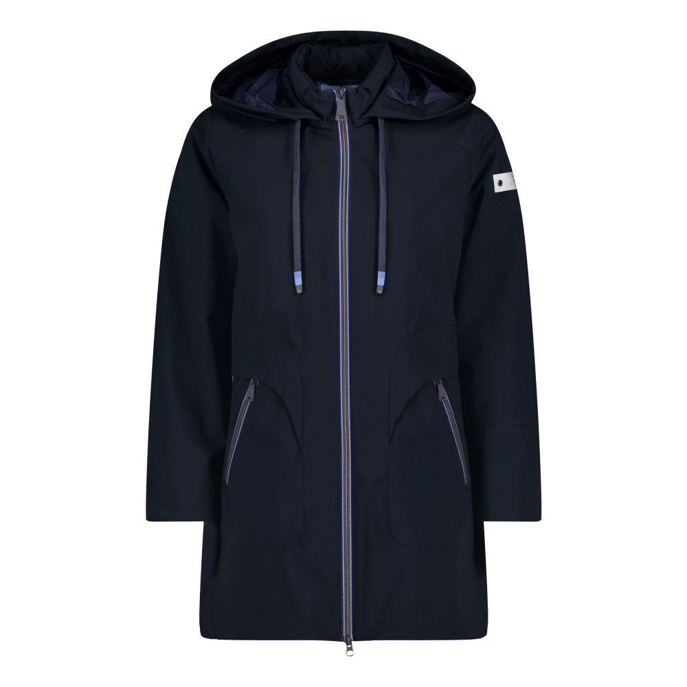 Betty Barclay Sportieve outdoorjas met afneembare capuchon Blue Dames