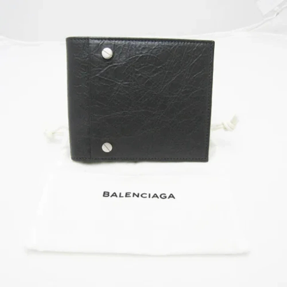 Balenciaga Vintage Pre-owned Leather wallets Black Dames