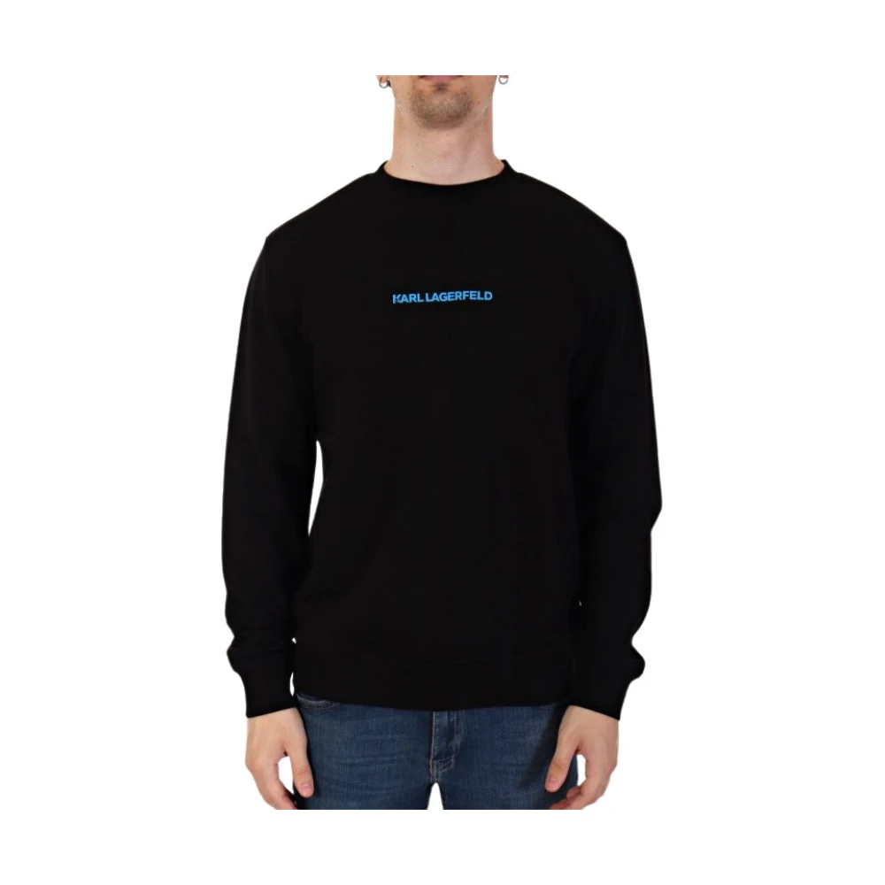 Karl Lagerfeld Black Sweatshirts, Male, M, Sweatshirt