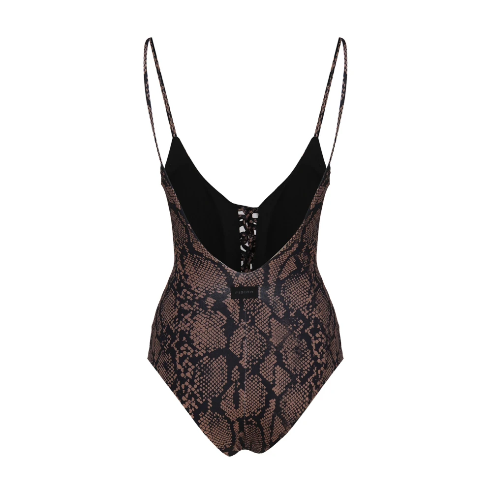 Fisico Eendelig badpak Brown Dames