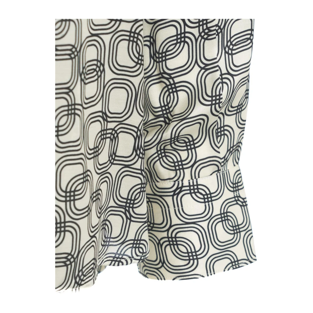 Robert Friedman Stijlvolle beige blouse met betoverende print Beige Heren