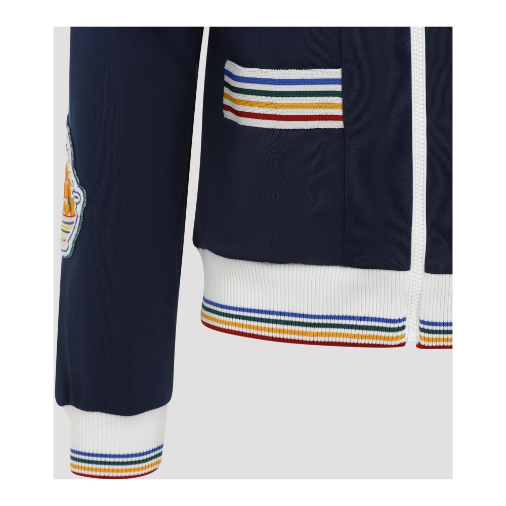 Casablanca Blauwe Jas voor Mannen Aw24 Multicolor Heren