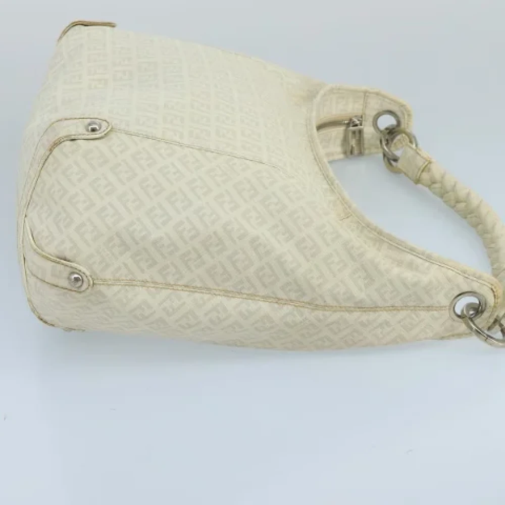 Fendi Vintage Pre-owned Canvas fendi-bags Beige Dames