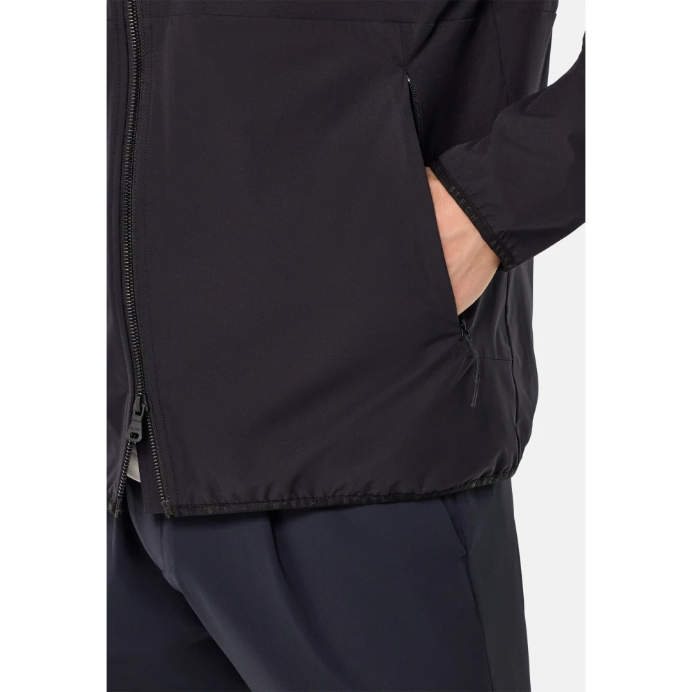 Boggi Milano B Tech Technische Stof Bomberjack Blue Heren
