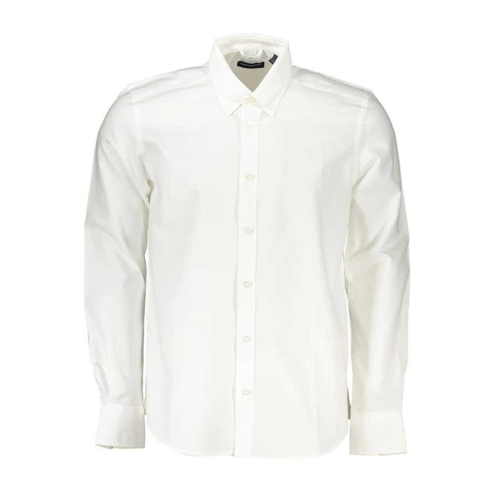 North Sails Men's White Embroidered Button-Down Shirt - Casual Shirts - M - Shirts