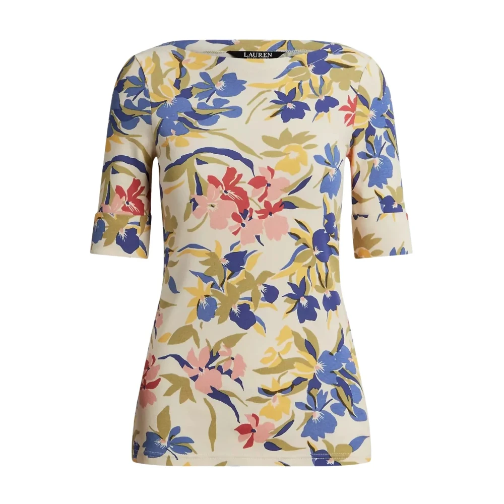 Ralph Lauren Katoenen blouse met bloemen Multicolor Dames