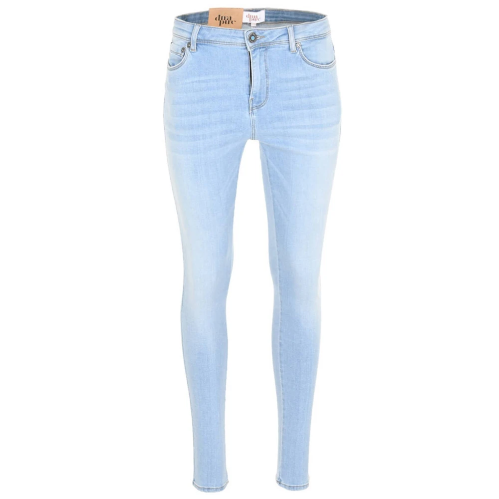 DNM Pure Mid-Rise Skinny Jeans Blue Dames