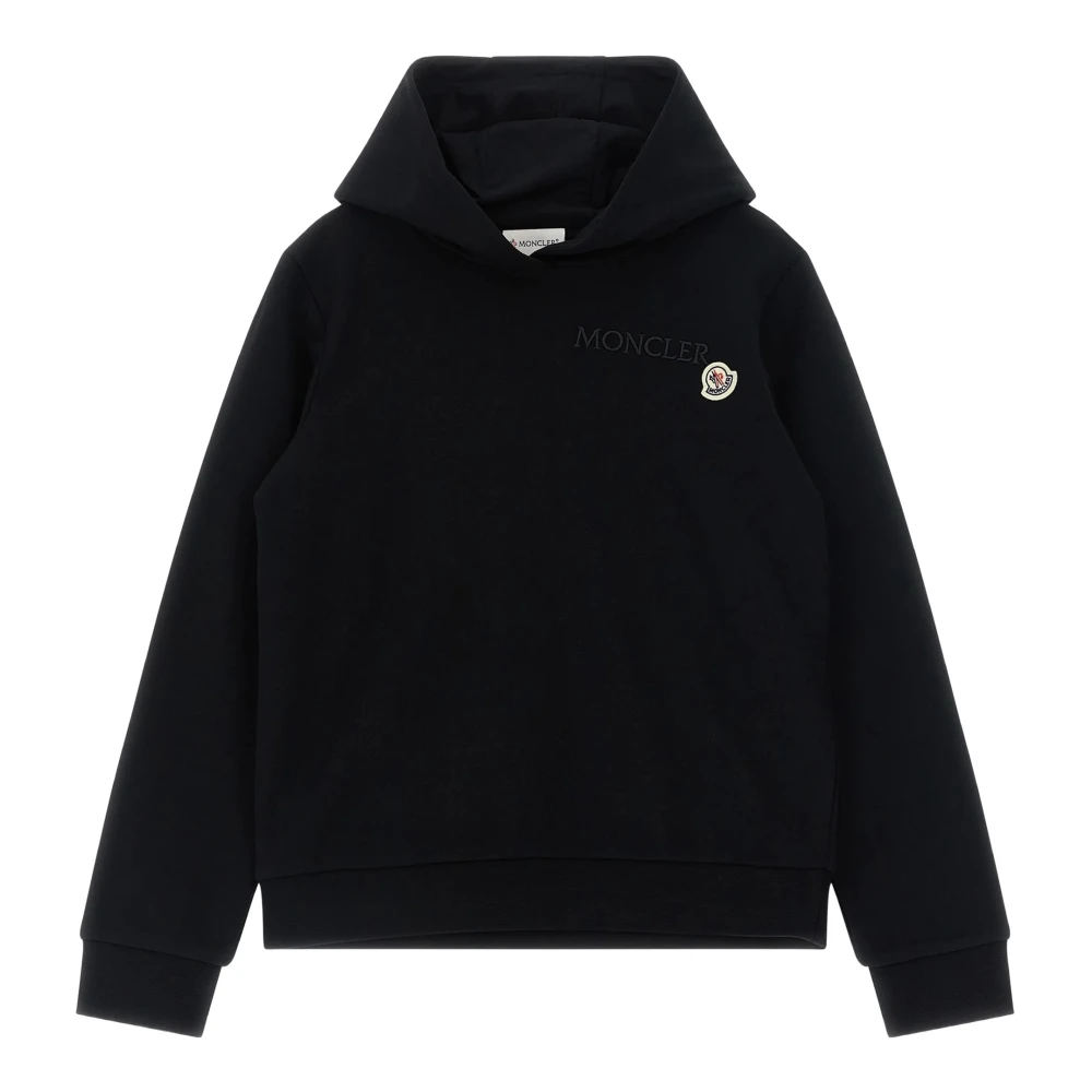 Moncler Unisex Kids Black 999 Felpa - Kids Sweatshirts - 10 Y - Kids