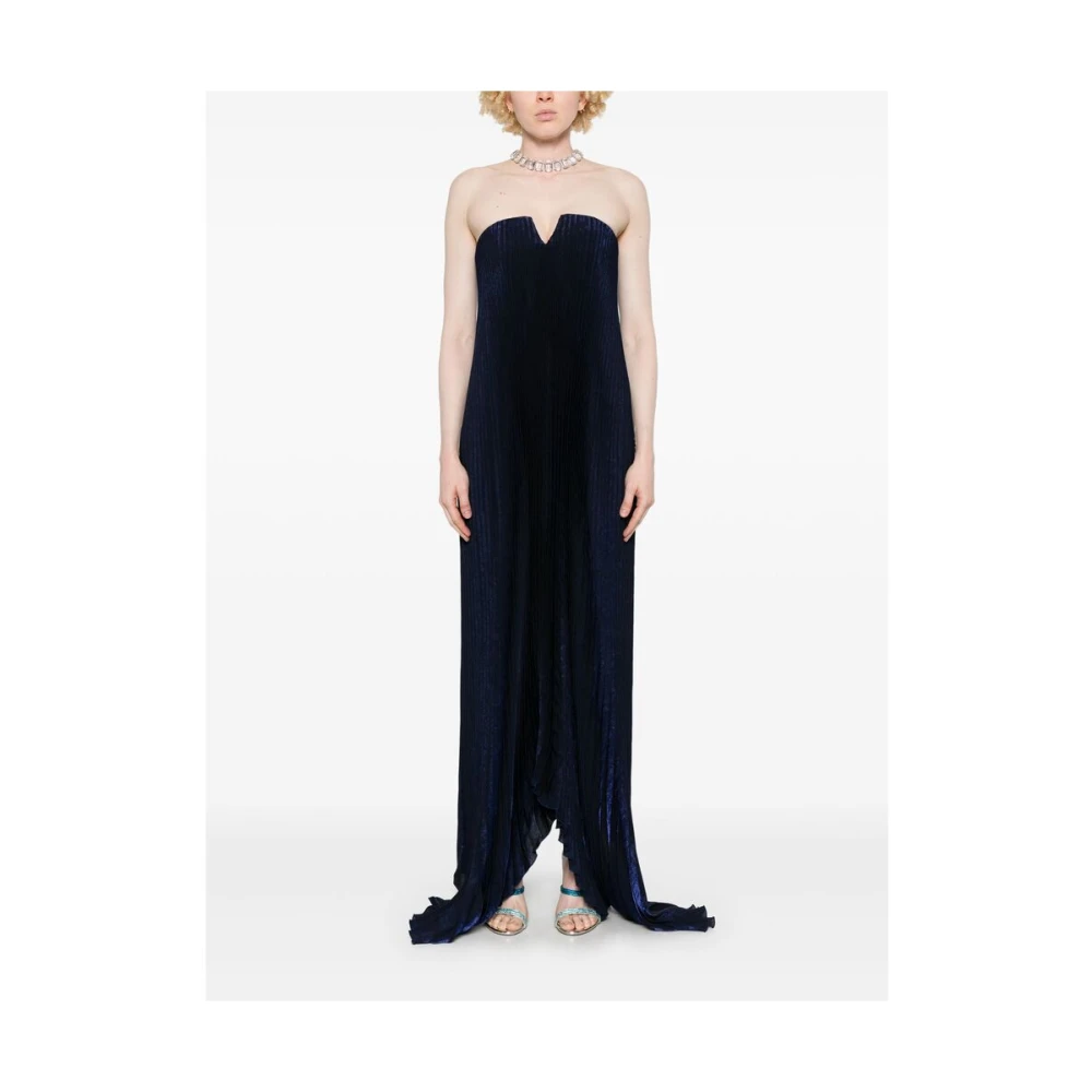 L'idée Midnight Blue Strapless Boned Dress Blue Dames