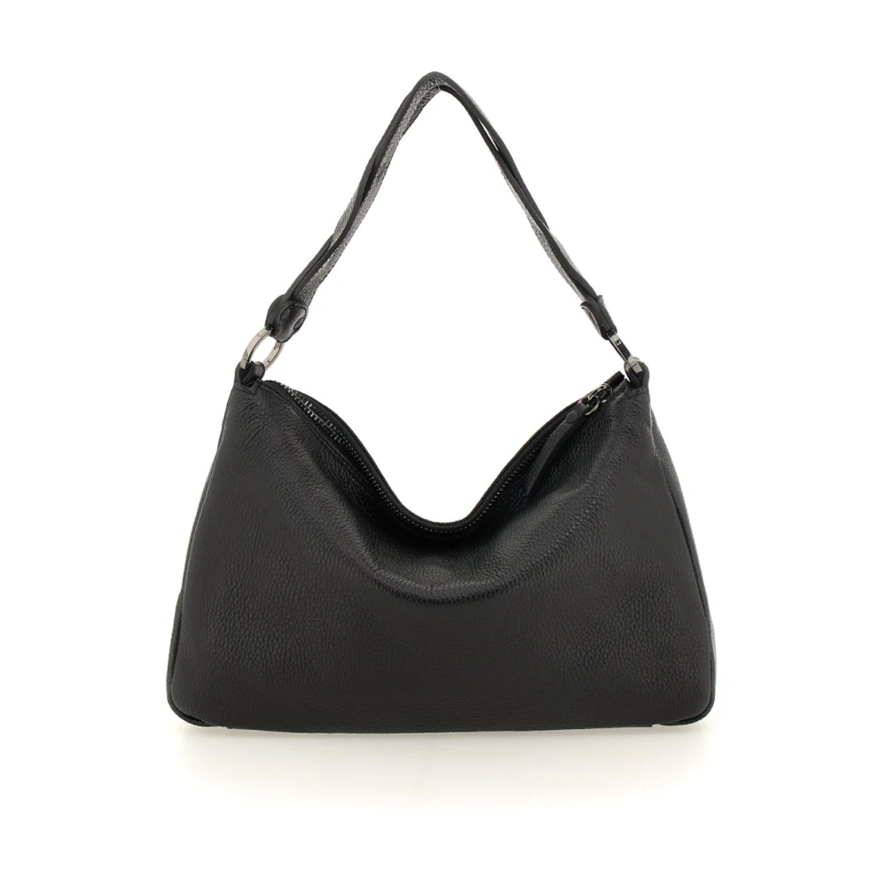 Gabs Leren schoudertas met ritssluiting Black Dames
