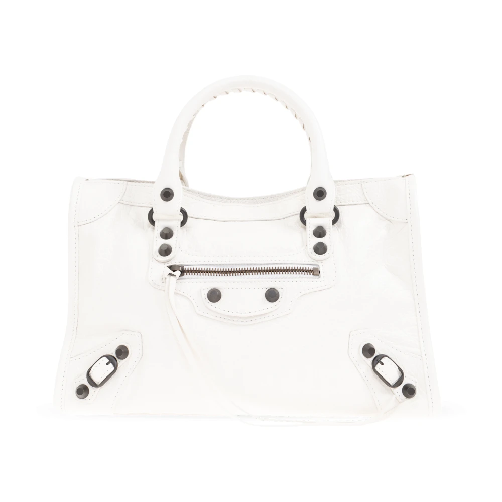 Balenciaga Handtas Le City Klein White Dames