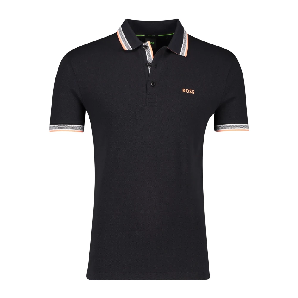 Hugo Boss Zwart poloshirt korte mouw Black Heren