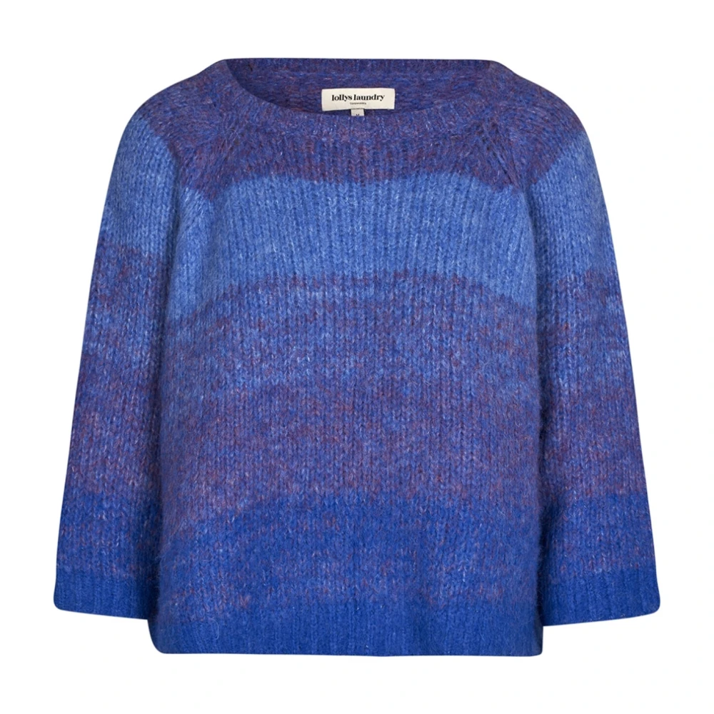 Lollys Laundry Blauwe Tortugall Jumper met ¾ Mouwen Blue Dames