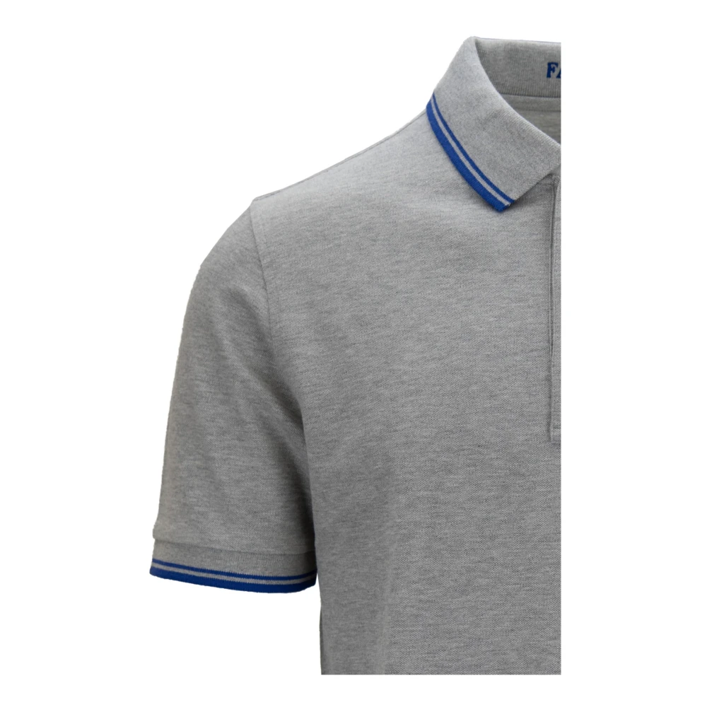 Fay Heren Knoop Polo Shirt Gray Heren