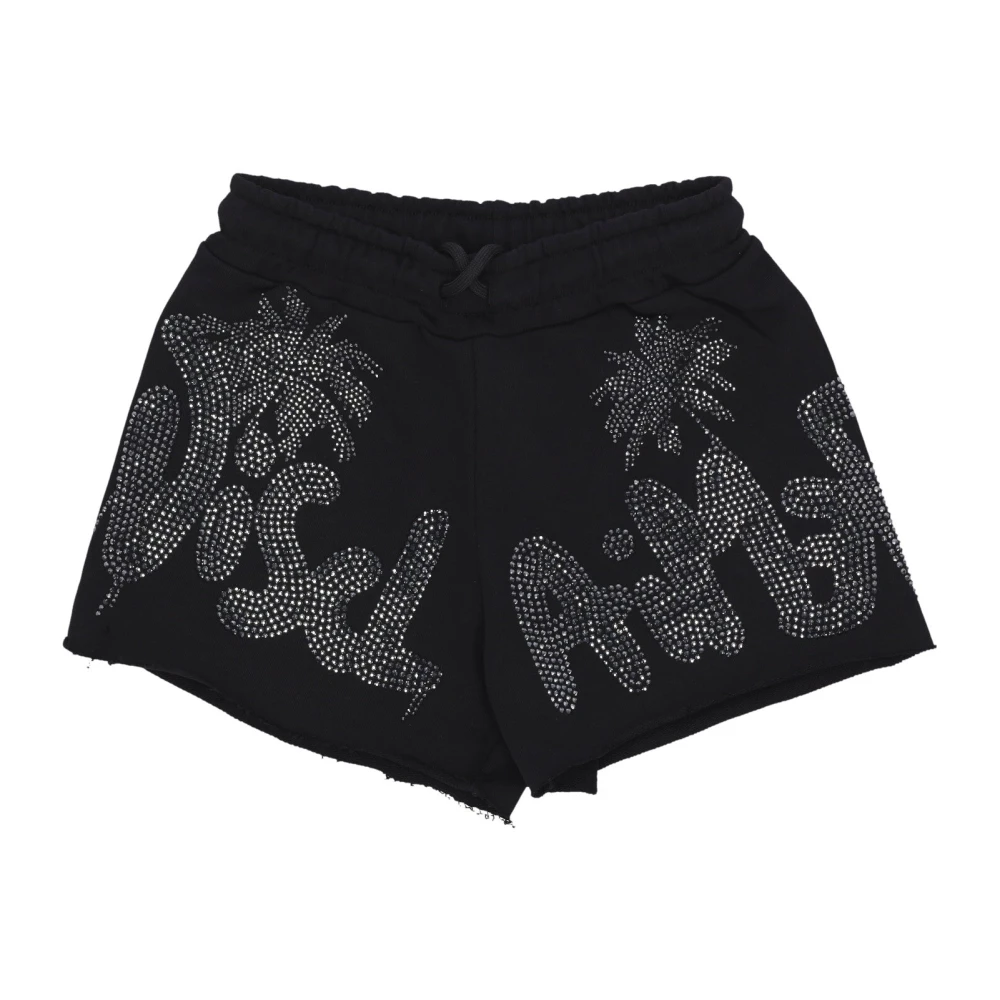 Disclaimer Rhinestone Sommar Shorts Svart Black, Dam