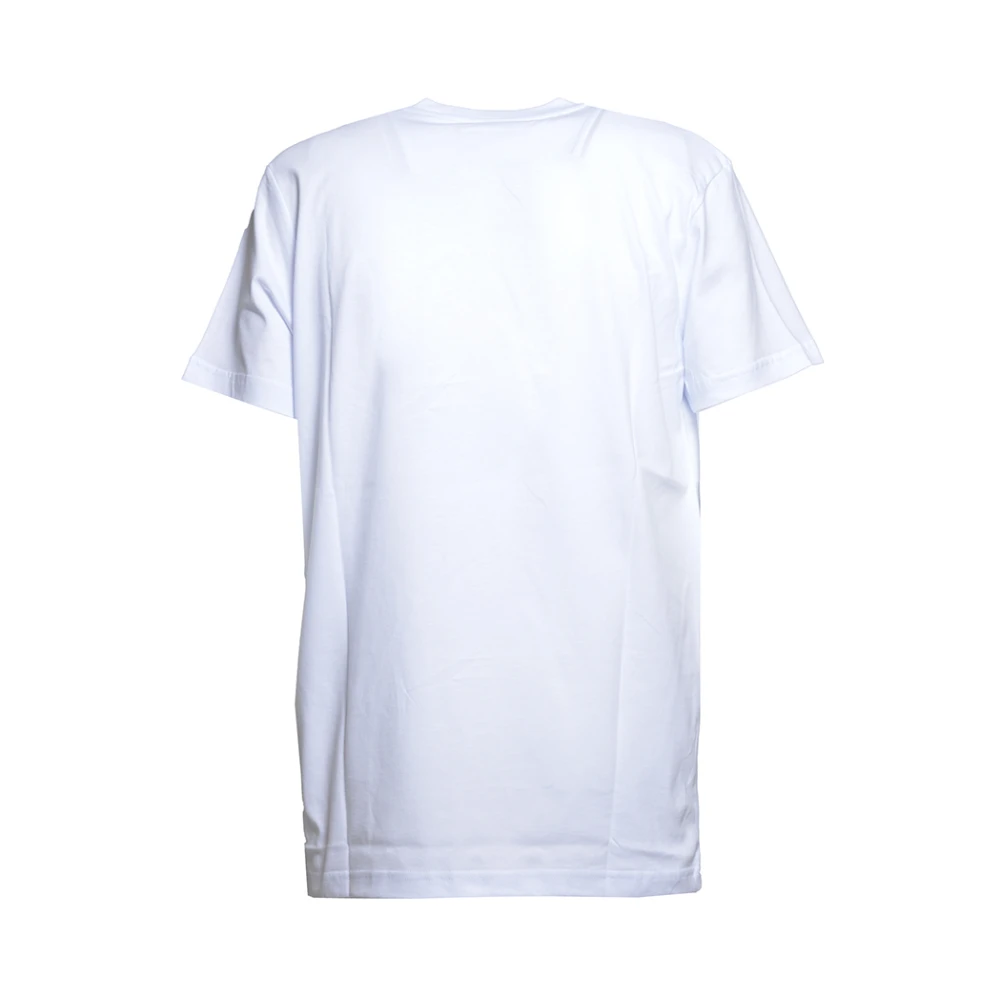 Philipp Plein Klassiek katoenen T-shirt met hartpatch White Heren