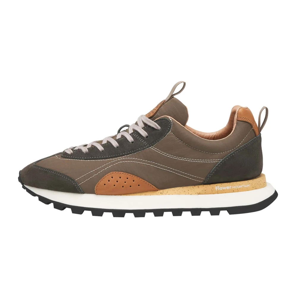 Flower Mountain Homme Multicolor Chaussures, E, Taille: 40 Eu Baskets En Suède Et Tissu Technique