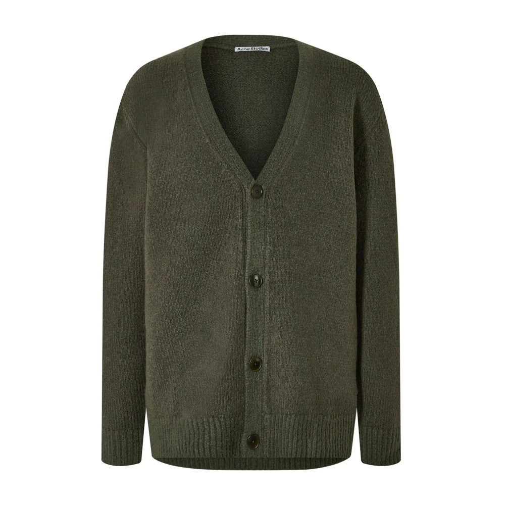 Acne Studios Groene Gebreide Vest Green Heren